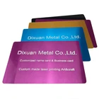 Custom Laser Engraved Aluminum Metal Business Card