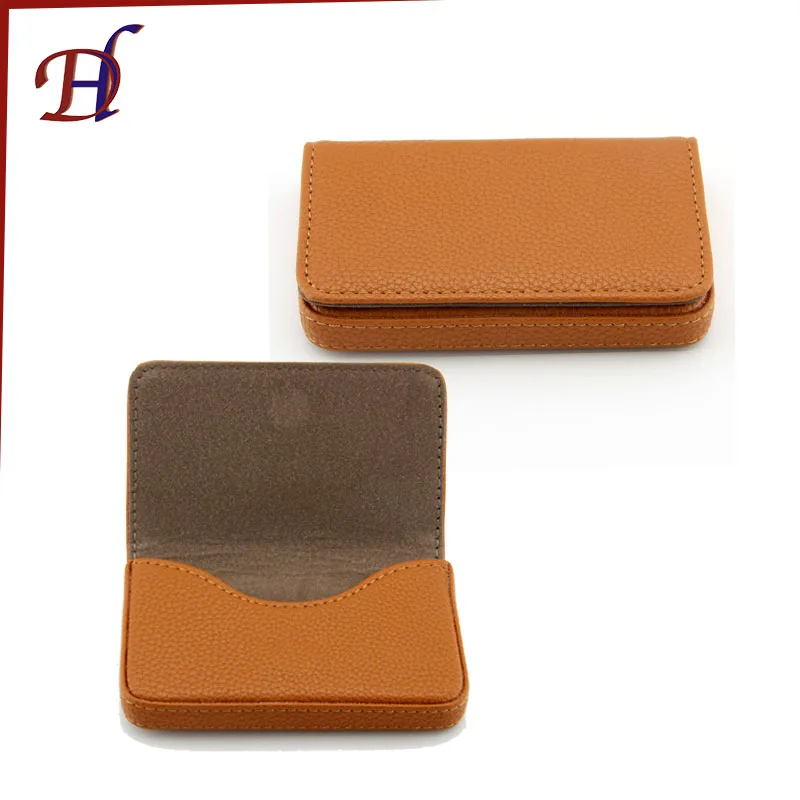 Hot Sale Real Leather Business Credit Card Holder Embossed Personalized Leather Card Holder Cheap Genuine Leather Id Card Holder