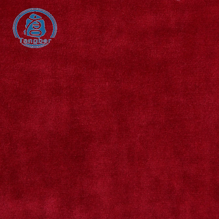 Fast delivery warp super soft velvet upholstery fabric for wholesale