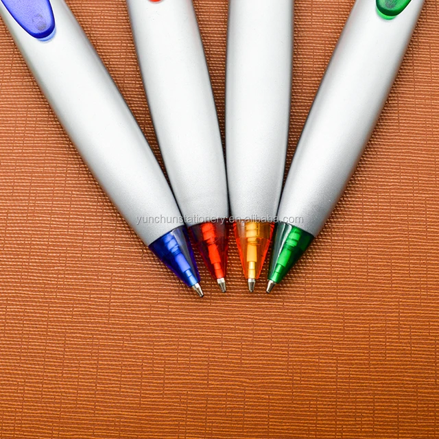 top selling fat body plastic ball pen with sliver point for