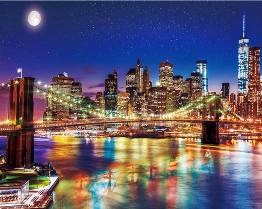 5D DIY Full Round Diamond painting Scenery Night Cross stitch Diamond embroidery crystal Wall Painting gift
5D DIY Full Round Diamond painting Scenery Night Cross stitch Diamond embroidery crystal Wall Painting gift