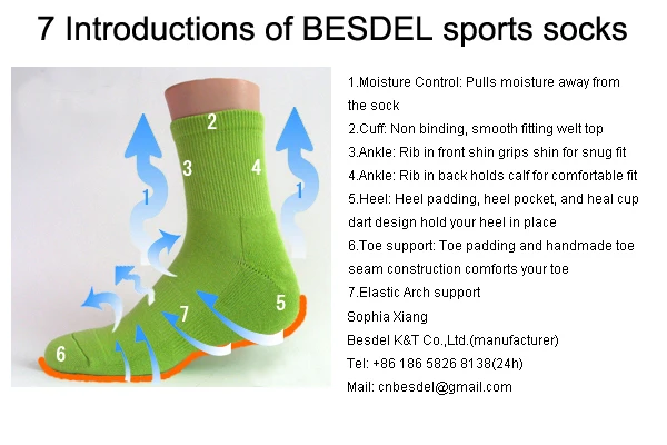 02-7 introductions of BESDEL sports socks