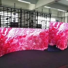 High quality outdoor full color P4.81 500*500 curved flexible led display