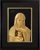 24K Gold 3D Model Foil Photo Frame With Jesus For Christmas Gift