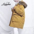 Custom 2018 Girls Down Coat With Real Raccoon Fur Hood