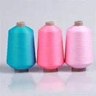 High stretch colored 100% polyester twisted yarn for shoe uppers knitting