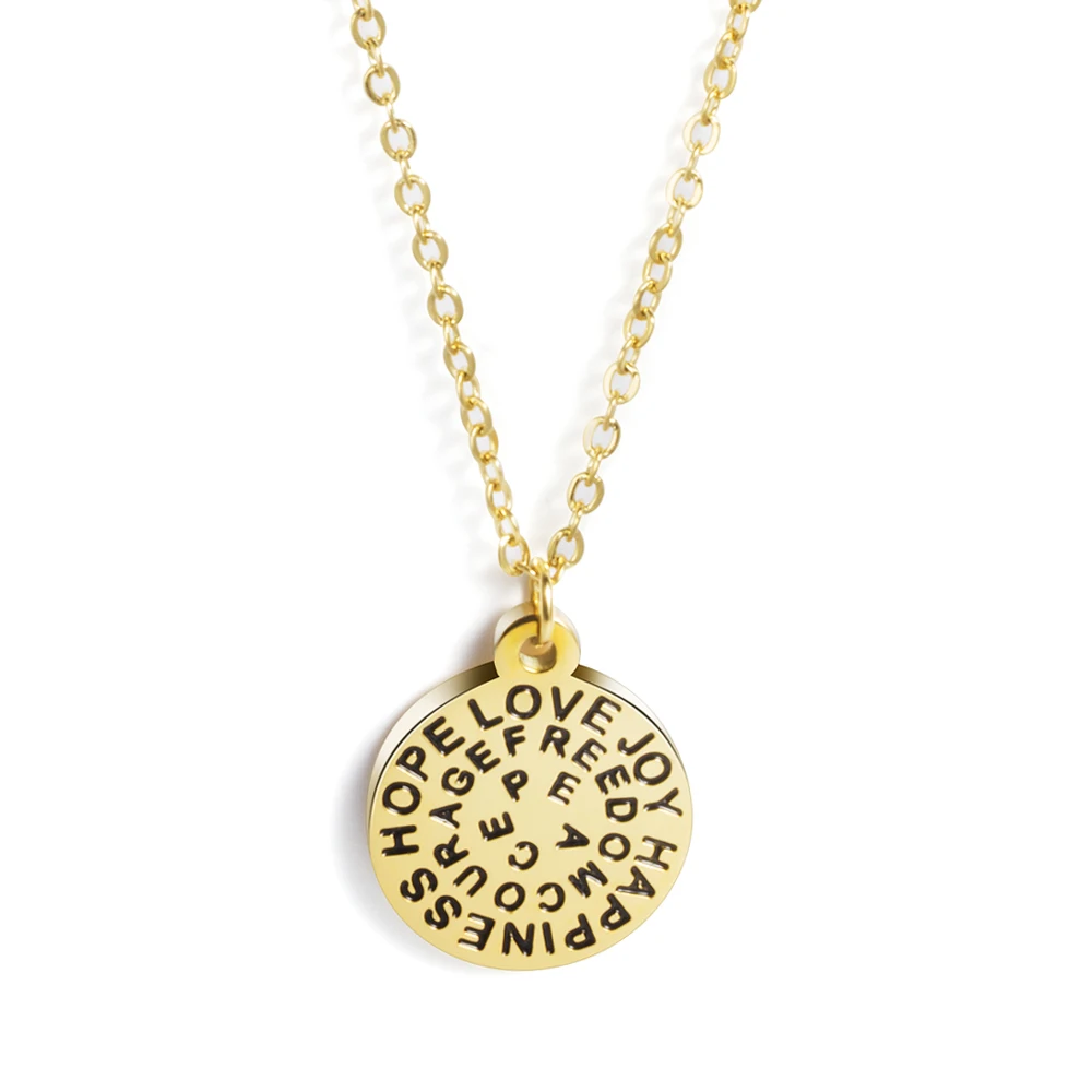 Wholesale Custom Couple pendant 18k Gold Plated Coin pendant necklace for Boys and girls
Wholesale Custom Couple pendant 18k Gold Plated Coin pendant necklace for Boys and girls