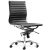 mid back modern task executive desk white office chair no arms for hotel RF-S075W