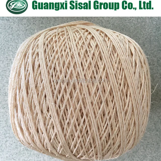 sisal yarn made of 100% natural sisal fiber for sisal twine rope