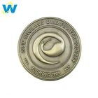 Enamel craft brass coin custom logo brass blank coin