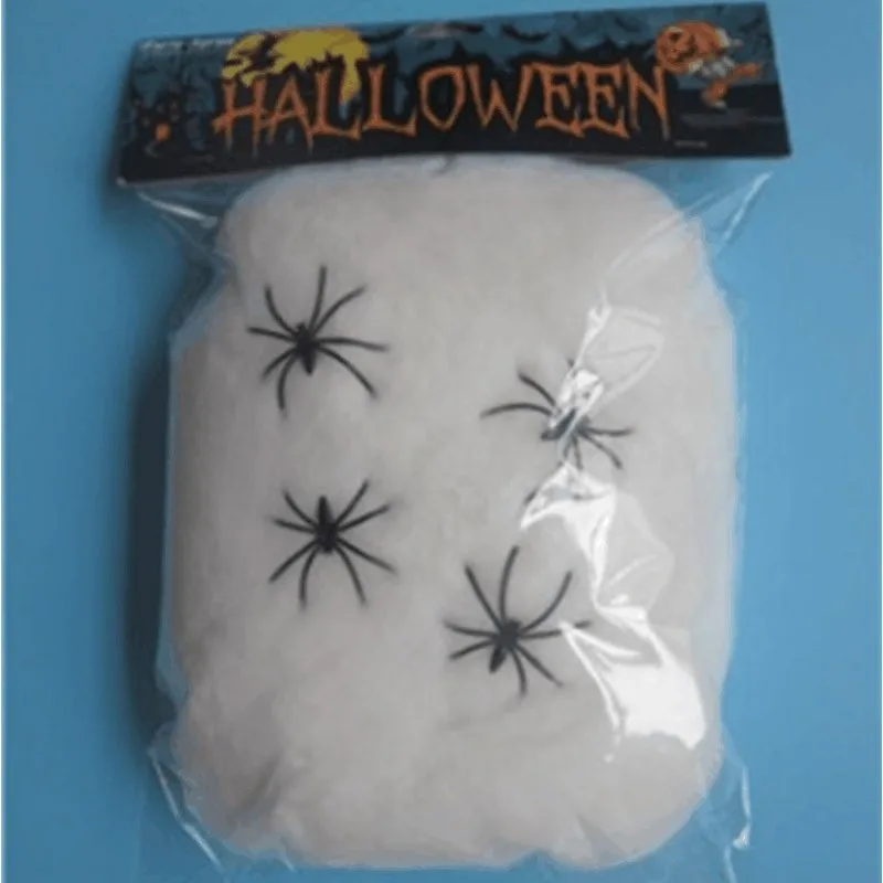 halloween stretch spider webs indoor & outdoor spooky spider