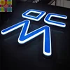 Outdoor large commercial led acrylic frontlit channel letter sign/electronic advertising board