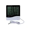 HTC-2 Digital Thermometer Hygrometer Room LCD Electronic Temperature Humidity Meter Weather Station Alarm Clock Indoor