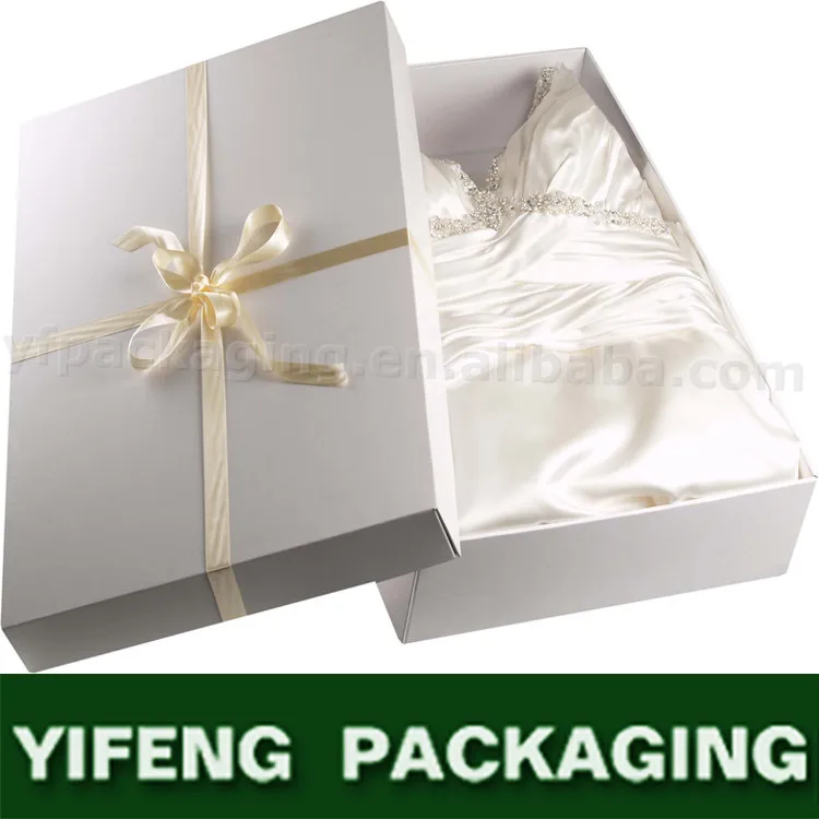 Hotsale Large Cardboard Paper Box For Wedding Dress Buy Box For