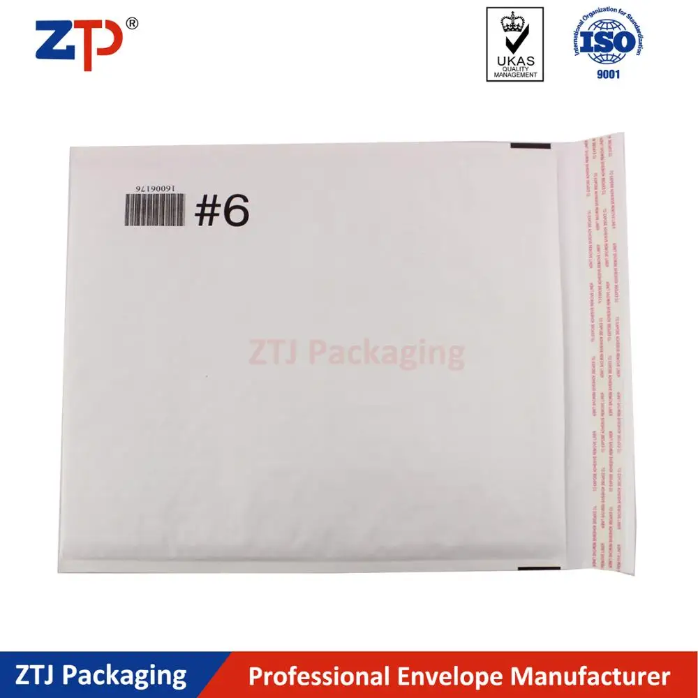 #5 White or golden paper protecting air bubble envelopes