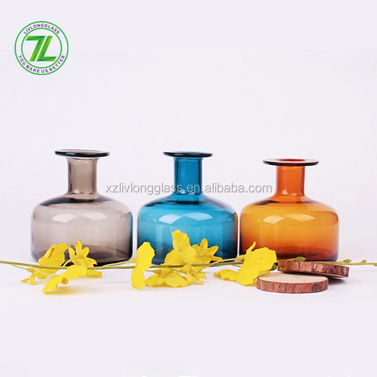 Narrow Neck Home Decoration Vintage Color Glass Vases Buy