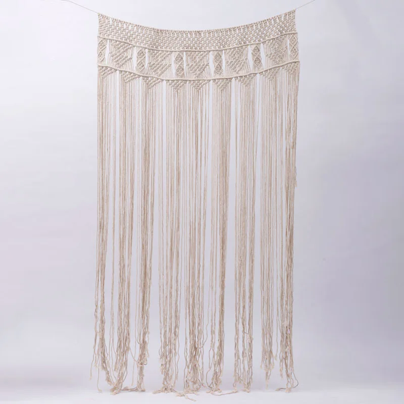 Free Sample Boho Decor Handmade Natural Cotton Macrame Curtain Wall Hanging Macrame, Customized color
Free Sample Boho Decor Handmade Natural Cotton Macrame Curtain Wall Hanging Macrame, Customized color