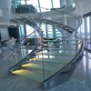 Double modern interior curved staircase home used stairs for sale