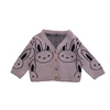 H3785/ Hot sale rabbit v-neck knit sweater baby cardigan