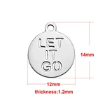 Custom engraved jewelry logo charm fashion jewelry tags your own brand logo charms for bracelets