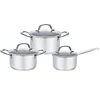 gift box packing 6 pieces kitchen stainless steel cookware pot sets