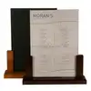 New Design Restaurant Wooden Menu Holder Wholesale Table Stand Drink Menu Card Holder