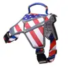 No-Pull & Adjustable Large Dog Harness American Flag Theme Dog Vest with Reflective Straps for Large pet Breed