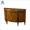 European style royal solid wooden entrance shoe storage cabinet for living room