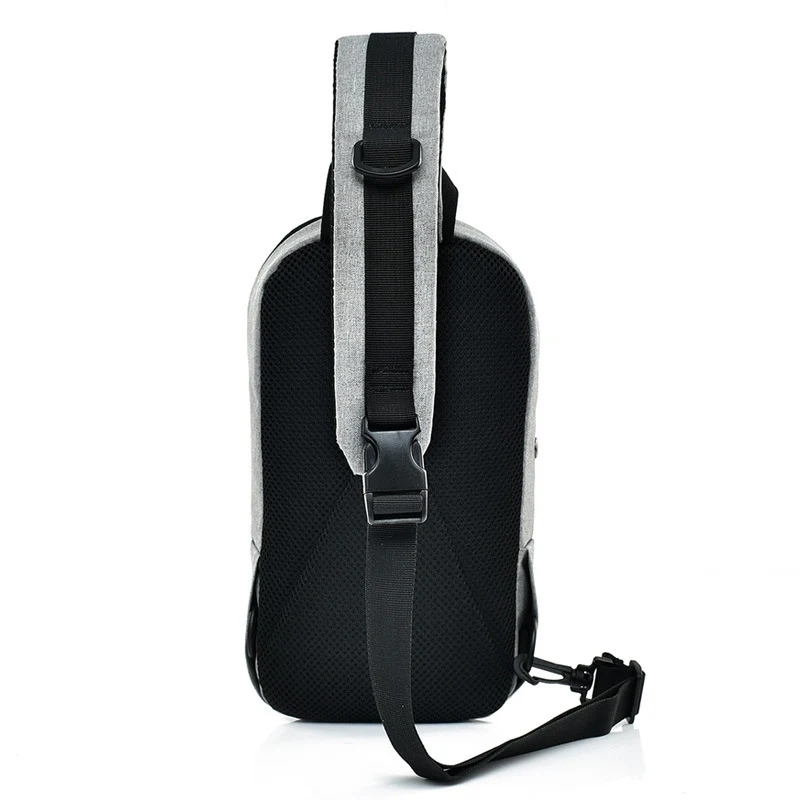 Men Women Anti Theft Backpack Canvas Headphone Hole Boys Crossbody Bag Single Shoulder Teenager Chest Bag Sac A Dos Homme BP0210 (2)