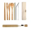 Hot sale bamboo spoon fork set tableware cutlery set
