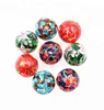 Handmade Fancy Murano Art Glass Round Lily Flower Bulk Beads with 5mm Hole for Tassel Scarf Jewelry Necklace Pendant