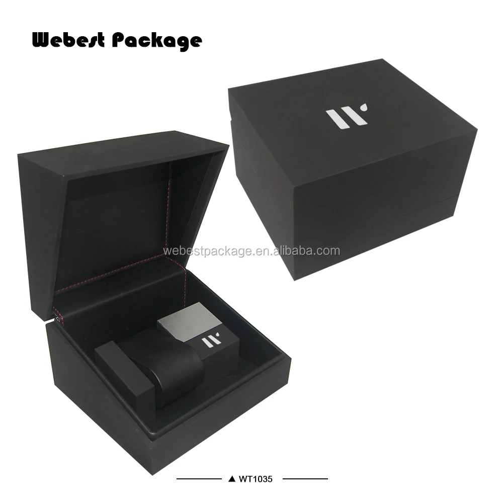 wood accessoires engraved leather watch box gift wrap box for