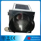 Solar Powered Led red green yellow Flashing Beacon Warning Lights