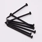 Chinese factory supply oval head smooth shank black finished surface steel concrete nail