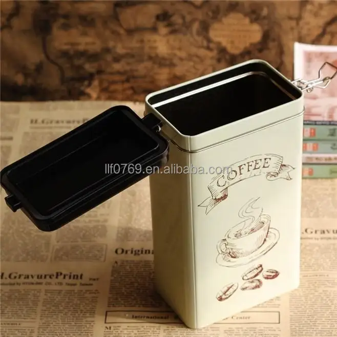 rectangular metal tin containers