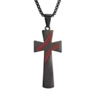 Mens Stainless Steel Baseball Cross Pendant Necklace For Guys 18inch 24inch Chain