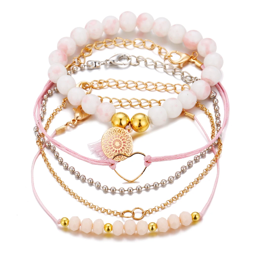 Fashionable Jewelry Girls Double Layered Rose Gold Love Chain Tiny Heart Charm Bracelet, Gold /silver/black
Fashionable Jewelry Girls Double Layered Rose Gold Love Chain Tiny Heart Charm Bracelet, Gold /silver/black