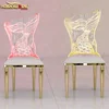 wholesale cheap wedding acrylic banquet chairs with led light