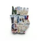 Custom cities polyresin fridge magnet tourist souvenir for gift