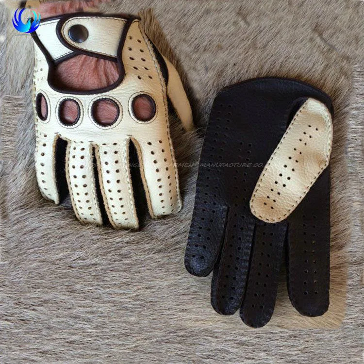 Fashionable men's driving leather gloves for wholesale