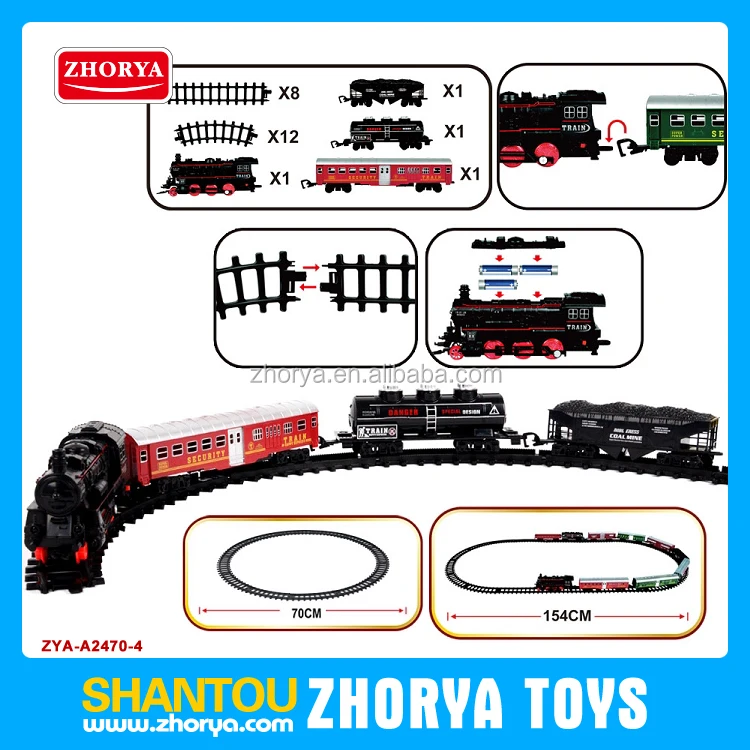 Russian Packing High Quality Plastic Classical Electric Train Model 