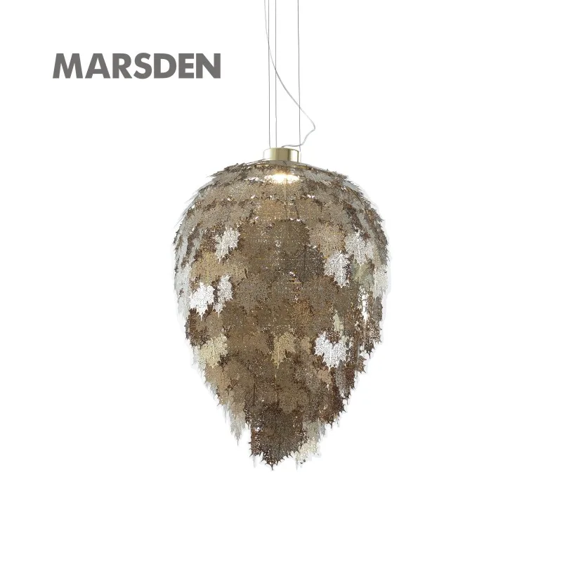 MARSDEN Contemporary stainless steel gold silver casual space closet decorative pendant chandelier