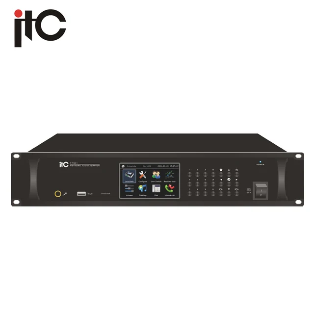 itc t-7801 network ip based pa system terminal for audio sound