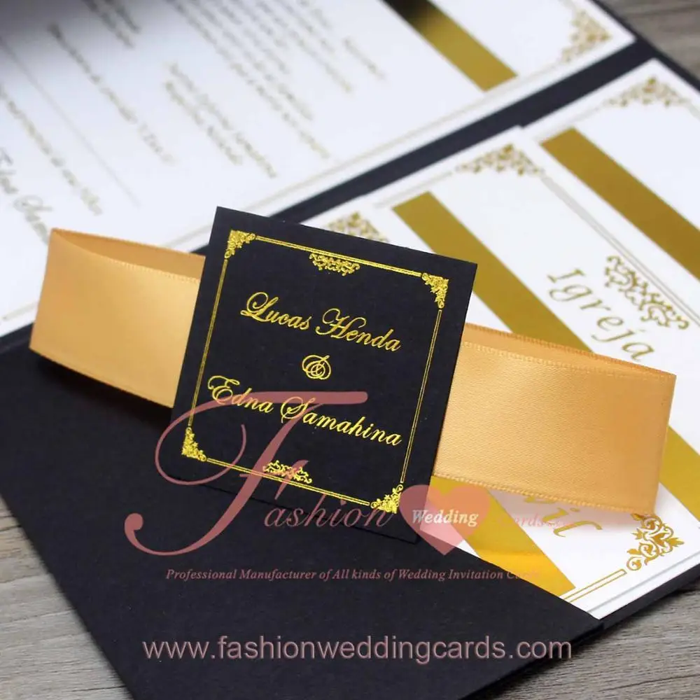 luxury pocketfold wedding invitations with small rsvp cards