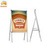 Custom logo advertising Portable Aluminum A Board Frame Poster Display Stands for outdoor promotion events