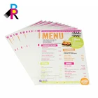 2019 Custom Design High Quality Hardcover Waterproof Menu Book For Restaurant