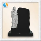large headstone tombstone gravestone prices E-8 with the Virgin Mary statues