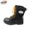 composite toe leather emergency rescue army safety boots with reflective strap
