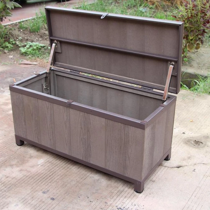 Wpc Wood Plastic Composite Outdoor Storage Bench Buy Outdoor