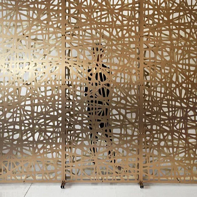 Outdoor Decorative Cnc Carving Metal Aluminum Perforated Wall